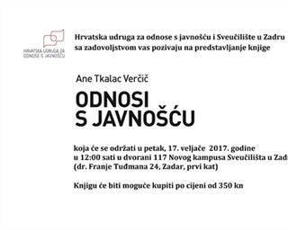 Predstavljanje knjige "Odnosi s javnošću"